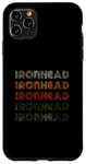 Coque pour iPhone 11 Pro Max Love Heart Ironhead Tee Grunge Vintage Style Ironhead Noir