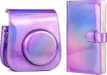 Loveinstant Cover Case For Fuji Instax Mini 11 + Album Purple Flash