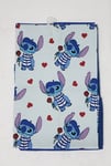 DISNEY STITCH - TEA TOWELS - 3 PACK - PARIS / STITCH IN LOVE / VALENTINE - BLUE