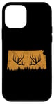 Coque pour iPhone 12 mini Abri de jardin Chasseur d'élan en bois de cerf