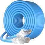 Câble Ethernet 40M, Cat7 Cable Rj45 40M Blindage Haute Vitesse Câble Réseau À L'Extérieur Imperméable Câble Internet, Sftp Pimf Anti-Brouillage Câble D'Installation Lan Gigabit Câble Patch F[Q2810]