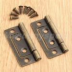 Hardware Antique Bronze Cabinet Door Hinge Furniture Wardrobe Cupboard Jewelry