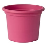 Lhicum Geo Pot à plantes en plastique Rond 25cm x 19.5cm rose