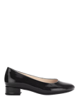 Gabor Develop Leather Court Shoes, Black