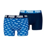 Puma Kalsonger 2P Everyday Aop Boxer Marin/Blå bomull Small Herr