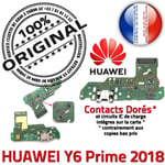 ORIGINAL Huawei Y6 Prime 2018 Connecteur de Charge MicroUSB Prise Câble Chargeur