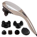 SOGA Hand Held Full Body Massager with 6 attachments Back Pain Therapy -  - Massager806C1Grey