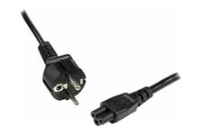 StarTech.com 3m (10ft) Laptop Power Cord, EU Schuko to C5, 2.5A 250V, 18AWG, Notebook / Laptop Replacement AC Cord, Printer/Power Brick Cord, Schuko CEE 7/7 to Clover Leaf IEC 60320 C5 - Laptop Charger Cable (753E-3M-POWER-LEAD) - strømkabel - power CEE 7