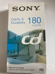 Sony CD E-180 Minute 3 Hour Blank VHS Video Cassette Tapes NEW  In Retail Pack