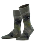 Burlington Newcastle Melange M So Laine Motif Fantaisie 1 Paire Chaussettes, Vert (Ginkgo 7925), 40-46 Homme