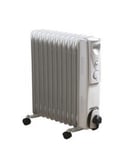 Portable Oil Filled Radiators 2500W / Energy Efficient Home & Office Heating New