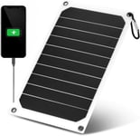 Panneau Solaire, 10W 5V Chargeurs Solaires Pour Téléphones Portables Solar Power Bank Ip64 Étanche Extérieur Chargeur De Panneau Solaire[X2892]