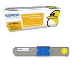 Refresh Cartridges Yellow 44469704 Toner Compatible With Oki Printers