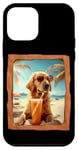 Coque pour iPhone 12 mini Golden Retriever Beach Vibes