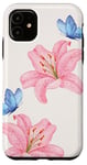 Coque pour iPhone 11 Fleurs floraison Tiger Lily Fleurs Esthétique Y2K