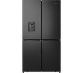 HISENSE PureFlat RQ758N4SWFE Smart Fridge Freezer - Black Stainless Steel, Stainless Steel