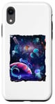 Coque pour iPhone XR Sea jellies Wild Pet Animal Universe Galaxy Stars Jellyfish