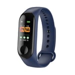 Bracelet Smart Watch Montre Fitness Tracker Podomètre Moniteur de fréquence Cardiaque Tension Bracelet Étanche - Bleu - 1 Taille