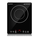 Plaque à Induction, AMZCHEF 3500W Plaque Induction Portable avec double anneau, 9 niveaux de puissance et de température, verrouillage de sécurité, fonction pause, minuterie