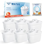 Watus Water Filter Cartridges, for Brita Maxtra+ Plus and Maxtra Pro, Replacement Brita Series Cartridges, Reduces Lead, Chlorine, Heavy Metals and limescale in Water. Made in Germany (6)