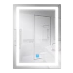 VoltShine Miroir LED 15 W rectangulaire CCT, avec Un Design Contemporain Qui illumine Votre Salle de Bain avec élégance. Parfait pour Une atmosphère chaleureuse, Fonctionnelle et stylisée dans Votre