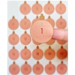 25 Christmas DIY Advent Calendar Number Bauble Candy Cane Stickers Labels