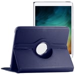 Ebeststar - Coque Ipad Pro 11 Housse Protection Pu Cuir Support Rotatif 360, Bleu Foncé [Dimensions Precises Tablette : 247.6 X 178.5 X 5.9mm, Écran 11'']