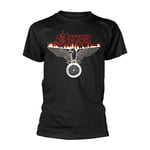 SAXON - WHEELS OF STEEL BLACK T-Shirt Large