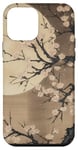 Coque pour iPhone 12 mini Art nocturne japonais : Sakura au clair de lune