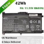 BK03XL Battery For HP Pavilion x360 Convertible PC 14 14m laptop HSTNN-UB7G 42Wh