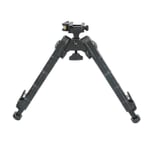 V9 Enbensstativ i Aluminiumlegering, Justerbar Bipod Tripod Mount Svart