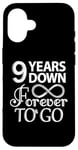 iPhone 16 9 Years Down Forever To Go - 9th Wedding Anniversary Day Case