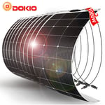 Dokio - 1000w monocristallin Panneau solaire flexible pour Caravane/Auto/Camping