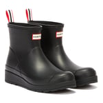 Hunter Original Play Short Womens Black Wellies Rubber - Size UK 4