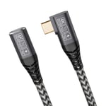 Rallonge Usb C 1M,Usb C 3.2 Gen 2 20Gbps 100W/5A Rallonge Usb C Mâle Et Femelle Compatible Usb C 3.2 4K@60Hz Cable Usb C Compatible Usb C Hub/Dell Xps/Usb C Charger Cable Usb C Coudé[X4067]