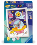 Ravensburger CreArt 23991 Peinture par numéros Motif Animaux dans l'espace 7 Ans et Plus