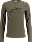 Lundhags Men's Fulu Merino Longsleeve T-Shirt Forest Green, XL