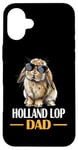 Coque pour iPhone 16 Plus Mini Holland Lop Dad Bunny Rabbit Lover