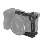 SMALLRIG Half Cage for Sony Alpha 6700/6600 / 6500/6400, Built-in Quick Release Plate for Arca-Type, Camera Video Cage with Shoe Mount, 1/4''-20 & 3/8''-16 Threaded Holes - 4337