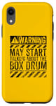 iPhone XR Funny Warning Sign May Start Talking About Box Drum Case