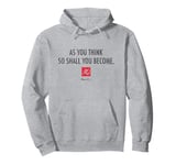 Bruce Lee As You Think So Shall You Become Vintage Pullover Hoodie