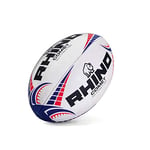 Rhino Comet Ballon de Rugby Match Blanc S5