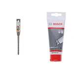 Bosch 1618596177 Foret SDS-Plus-5 pour perforateur 10 x 100 x 165 mm + Professional 2608002021 Tube de Graisse de 100 ML