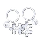 JRZDFXS Cadeau de la Saint-Valentin Porte Clef Amoureux Couple Cadeau D'anniversaire Femme Homme Porte-Clés Je T'aime Petite Amie Cadeau Copine (10)