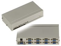 KALEA-INFORMATIQUE Répartiteur vidéo VGA Type Splitter Qui duplique à l'identique 1 Source en entrée vers 8 Sorties simultanées. Bande passante 250MHz