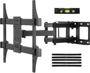 Support Mural Tv,Support Tv Mural Orientable Et Inclinable Pour Tv Plat Et Incurvé Lcd Led 32-84 Pouces,Robuste Bras Television Mural Jusqu'À 60Kg,Accroche Tv Mural Max. Vesa 600X400Mm Ma01A