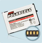 PolarCell Batterie pour T-Mobile Tableau de bord MDA COURRIER O2 XD A COSMO