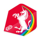 Unicorn Ultrafly.100 Plus Rouge Arc-en-Ciel Ailettes de fléchettes Ultrafly Unisexe