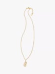 HUSH Gaia Initial Pendant Necklace, Gold