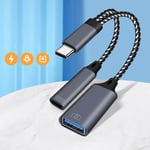 with PD Charging Port USB C OTG Cable for Samsung/Huawei/Xiaomi Phone